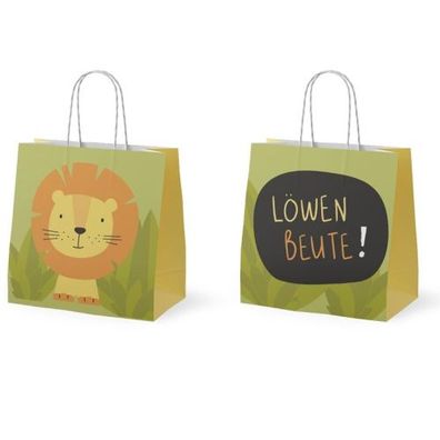 Geschenktragetasche Löwe - Löwenbeute 15 x 15 x 8 cm