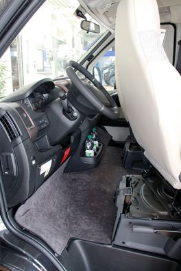 Fußraumisolierung Premio anthrazit in Wannenform für Fiat Ducato ab Bj. 2014/05