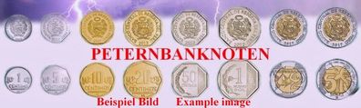 PERU KMS. 2001-2020 8 Münzen Unc 6795#