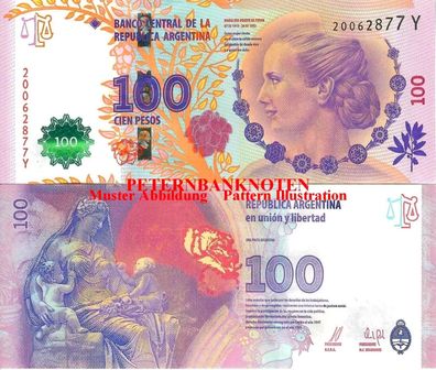 Argentinien / Argentina 100 Pesos 2016 Unc P. 358 6311#