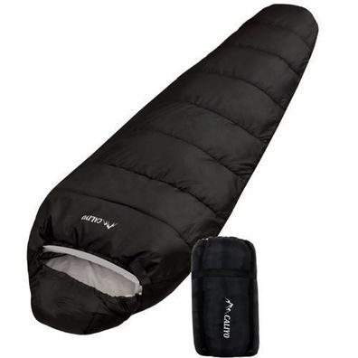 Mumienschlafsack 4 Jahreszeiten 230 cm. Warmer Schlafsack für Zelt Outdoor Rechts