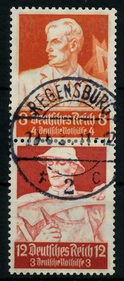 D-REICH Zusammendruck Nr S227 zentrisch gestempelt SENKR PAA X7A196E