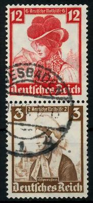 D-REICH Zusammendruck Nr S235 gestempelt SENKR PAAR X7C222A