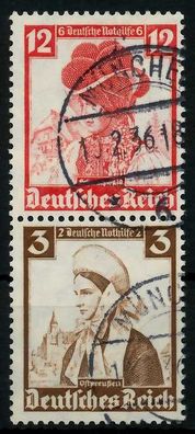 D-REICH Zusammendruck Nr S235 gestempelt SENKR PAAR X7A19EA