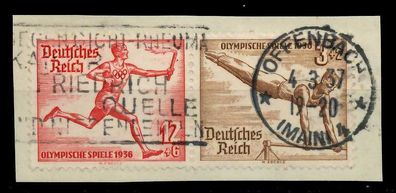 D-REICH Zusammendruck Nr W109 gestempelt WAAGR PAAR BRFS X7A3B16