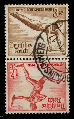 D-REICH Zusammendruck Nr SK28 gestempelt SENKR PAAR X7A3B72