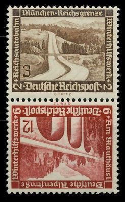 D-REICH Zusammendruck Nr SK30 postfrisch SENKR PAAR X7B7E32