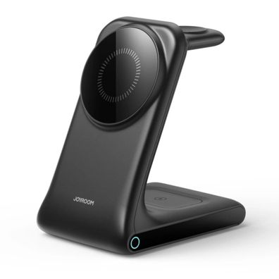 Joyroom JR-W15 Wireless Charger 3-in-1 Ladestation mit MagSafe - Schwarz