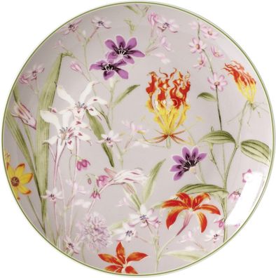 Ritzenhoff & Breker Dessertteller | 2 x Ø 20,5 cm | Grau | Porzellan | Blumen