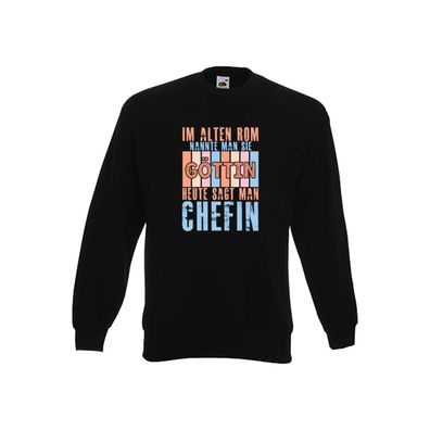 Im Alten Rom: Chefin | Führungskraft | Vorgesetzte Sweatshirt Schwarz