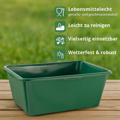 Jagdwanne Wildwanne 90 / 65 / 40 Liter grün