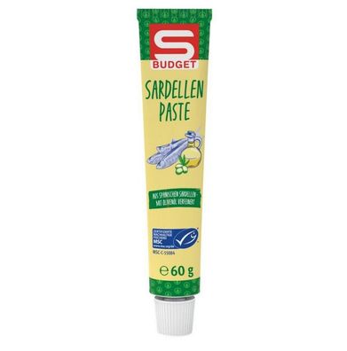 Sardellenpaste Sardellenfilets mit Olivenöl in Tube 60g Fix und fertig