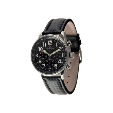 Zeno-Watch - Armbanduhr - Herren - X-Large Pilot Carbon Chrono - P559TH-3-s1