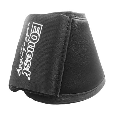EQuest Hufglocke Waschleder, Premium Schutz für Pferde, 2er Set - Schwarz