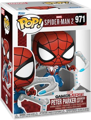 Spiderr-Man 2 - Peter Parker Advanced Suit 2.0 971 - Funko Pop! Vinyl Figur
