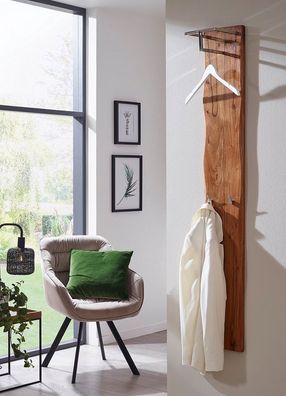 Wandgarderobe 25x150cm 'Forest' Akazie massiv
