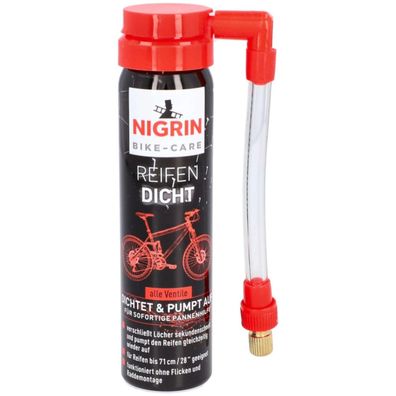 Nigrin Bike Fahrrad Reifen-Dicht Pannen-Spray Dichtmittel Flickzeug Reifenpilot