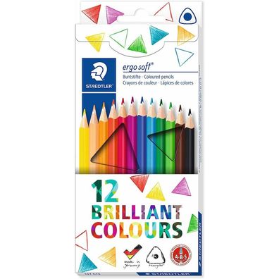 12 Staedtler ergosoft® 157 Buntstifte farbsortiert