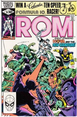 ROM (Spaceknight) # 24 (guest: Nova) (Sal Buscema) (USA, 1981)
