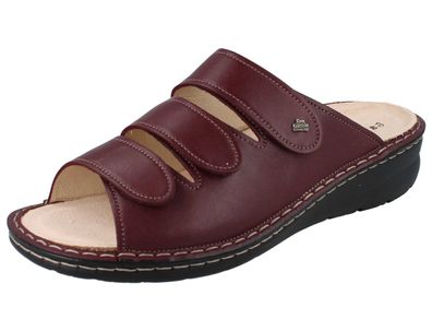 FINN Comfort Comporta Damen Pantolette antistatic bordorot Glattleder