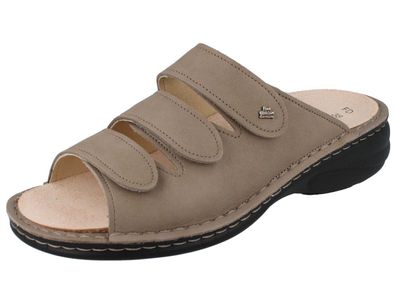 FINN Comfort Hellas Damen Pantolette Hausschuhe beige camel Glattleder