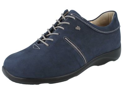 FINN Comfort Belfort Damen Halbschuhe dunkelblau Nubukleder