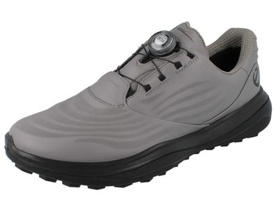 ECCO LT1 Herren Golfschuhe Golfsneaker wasserdicht BOA grau steel Glattleder