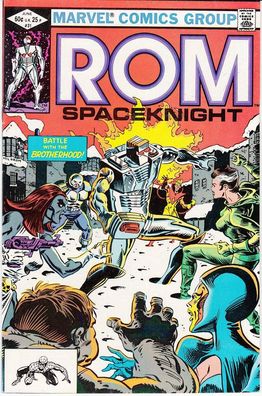 ROM (Spaceknight) # 31 (guests: Brotherhood, Rogue) (Sal Buscema) (USA, 1982)