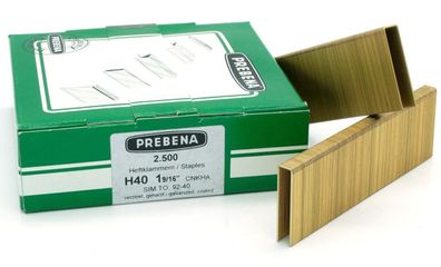 Prebena Heftklammern Type H verzinkt geharzt