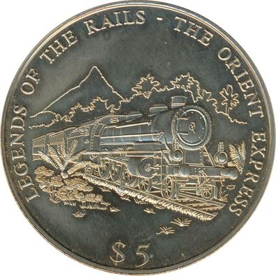 Liberia 5 Dollars 2000 Orient Express*