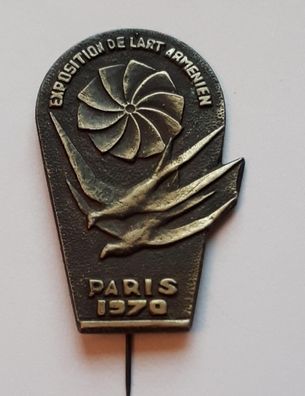 Anstecknadel Ausstellung Armenischer Kunst in Paris 1970