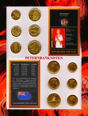 Neuseeland / NEW Zealand KMS.1999-2015 Unc 24k GOLD PLATED 1961095#