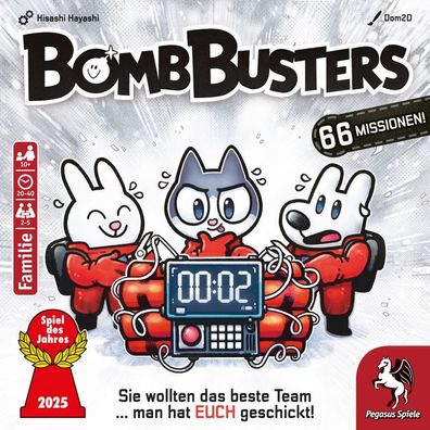 Pegasus Spiele Bomb Busters Spiel des Jahres 2025 Brettspiel 66 Missionen