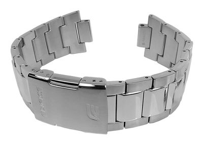Casio Edifice > Uhrenarmband 22mm Edelstahl silbern > EQB-900D EQB-900