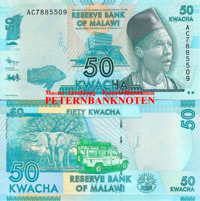MALAWI 50 Kwacha 2012 Unc P. 58a 668#