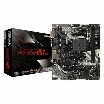 MB ASRock B450M-HDV R4.0 AM4 M-ATX D-Sub/HDMI/DVI DDR4 retail