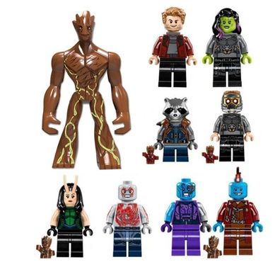 Galaxy Series Set Bausteine Minifiguren Steckspielzeug Guardians Bag