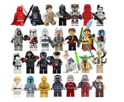 28 Star Wars-Baustein-Minifiguren, Luke Darth Vader, Jedi-Meister, Montagespielzeug x