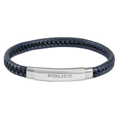 Police Schmuck Herrenarmband Indy II Leder Dunkelblau PEAGB0009505