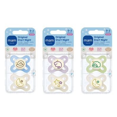 MAM Original Start Night Silikon 0-2 617013