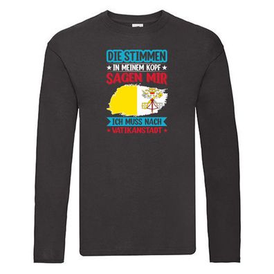 Vatikanstadt | Urlaub | Stimmen in meinem Kopf | Traumland Long Sleeve Schwarz