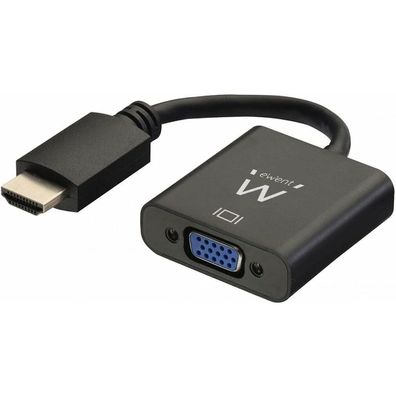 Ewent Ew9864 Cable Adapter / Reducer Hdmi Vga, 3.5mm Black