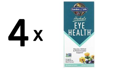 4 x Garden of Life Herbals Eye Health - 30 vegan softgels