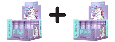 2 x Nutrend Pump Pre-Workout Shot, Rainbow - 20 x 60 ml