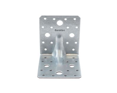 Winkelverbinder mit Rippe - verzinkt