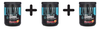3 x Universal Nutrition Animal Juiced Aminos, Fruit Punch - 375g