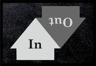 Fußmatte Schmutzfangmatte In Out rutschfest F1135 75x50 cm