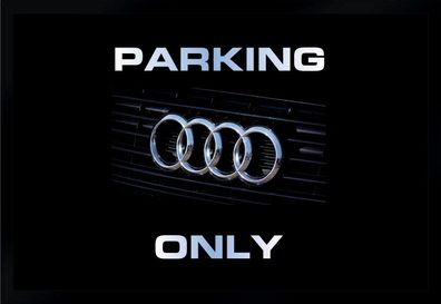 Fußmatte Schmutzfangmatte Parking Only Audi rutschfest F1059 60x40 cm