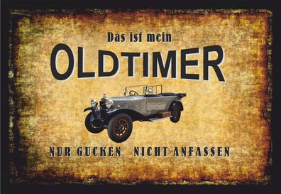 Fußmatte Schmutzfangmatte mein Oldtimer nur gucken nicht anfassen F849 60x40 cm