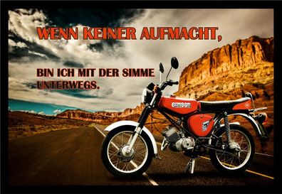 Fußmatte Schmutzfangmatte keiner aufmacht Simme unterwegs F841 75x50 cm